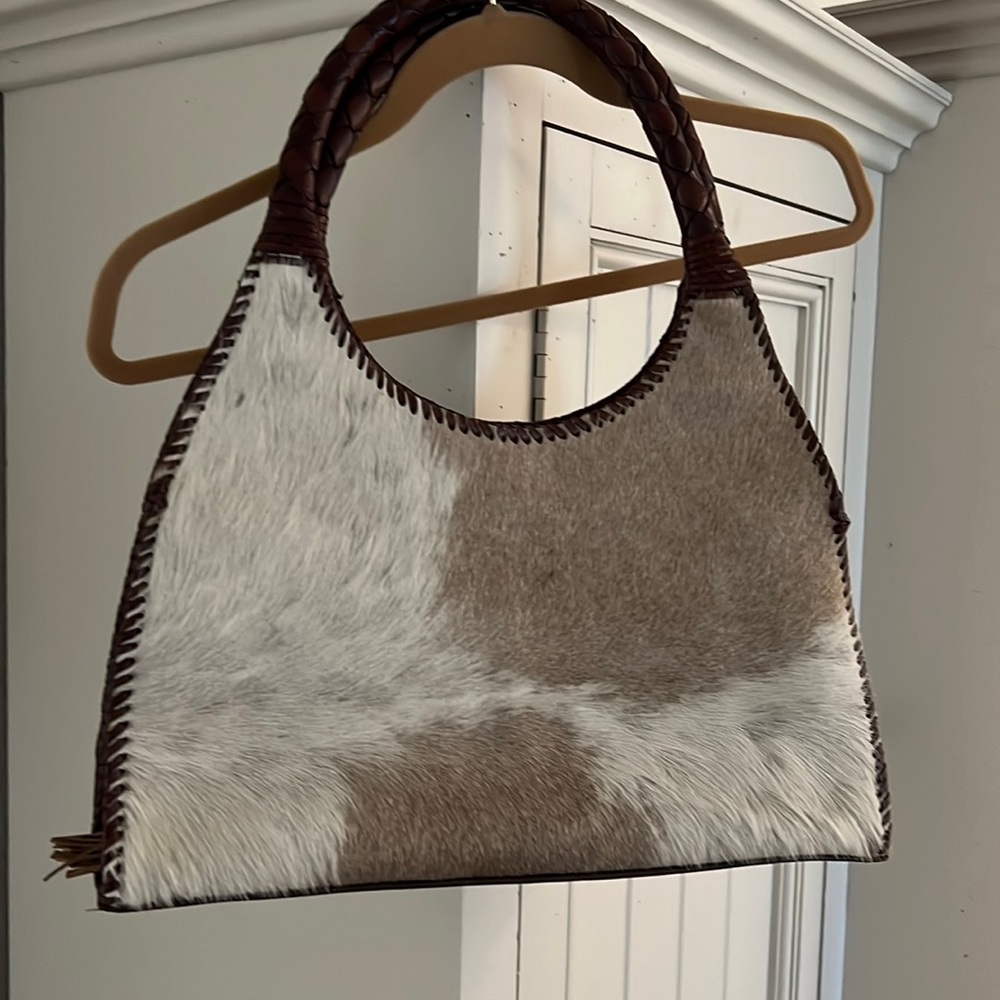 Fur shoulder bag